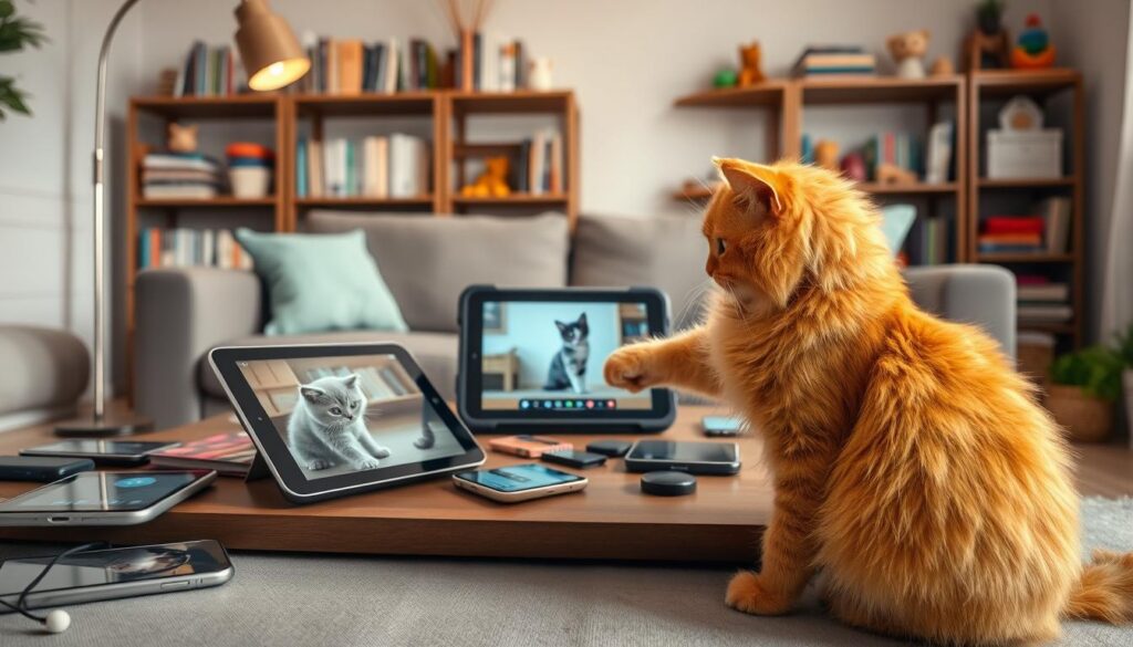 armazenamento de vídeos de gatos