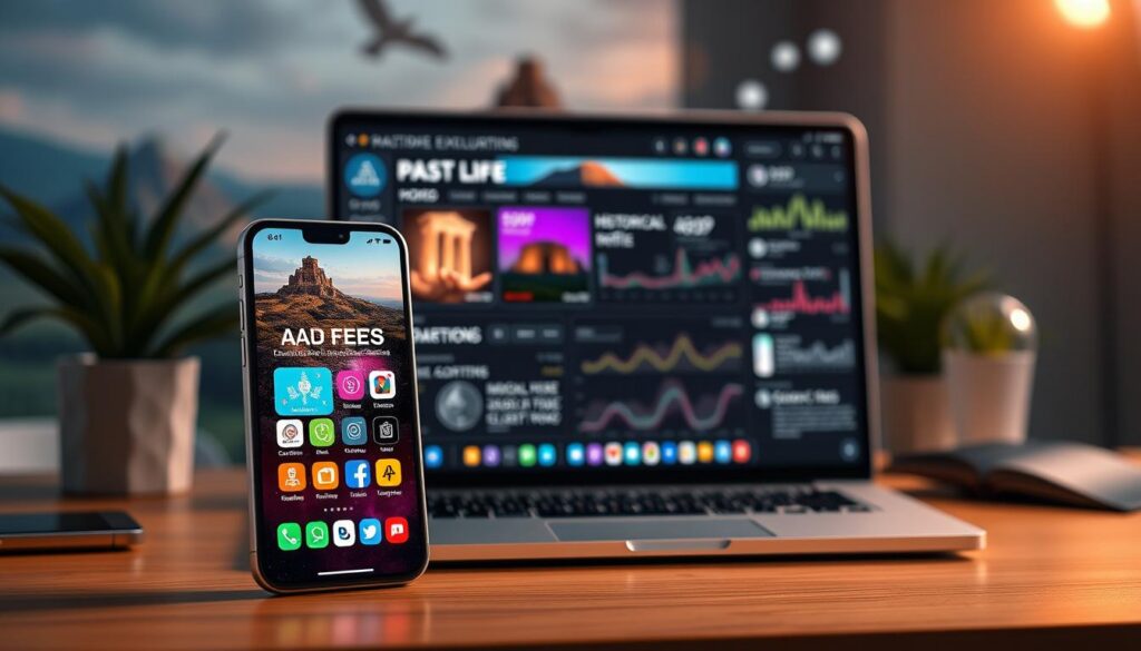 recursos de aplicativos de vidas passadas