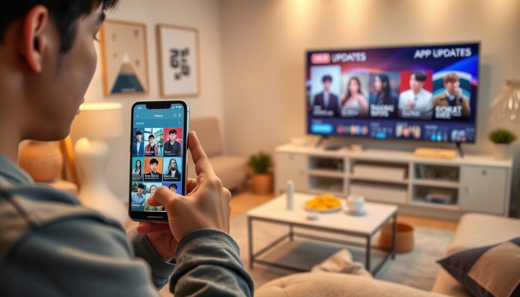 atualizações aplicativos streaming