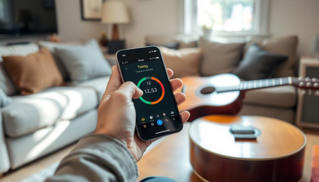 Aplicativo para afinar violão