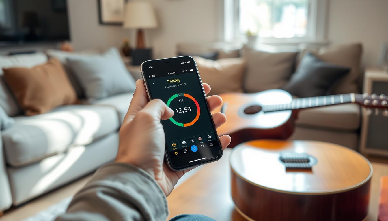 Aplicativo para afinar violão