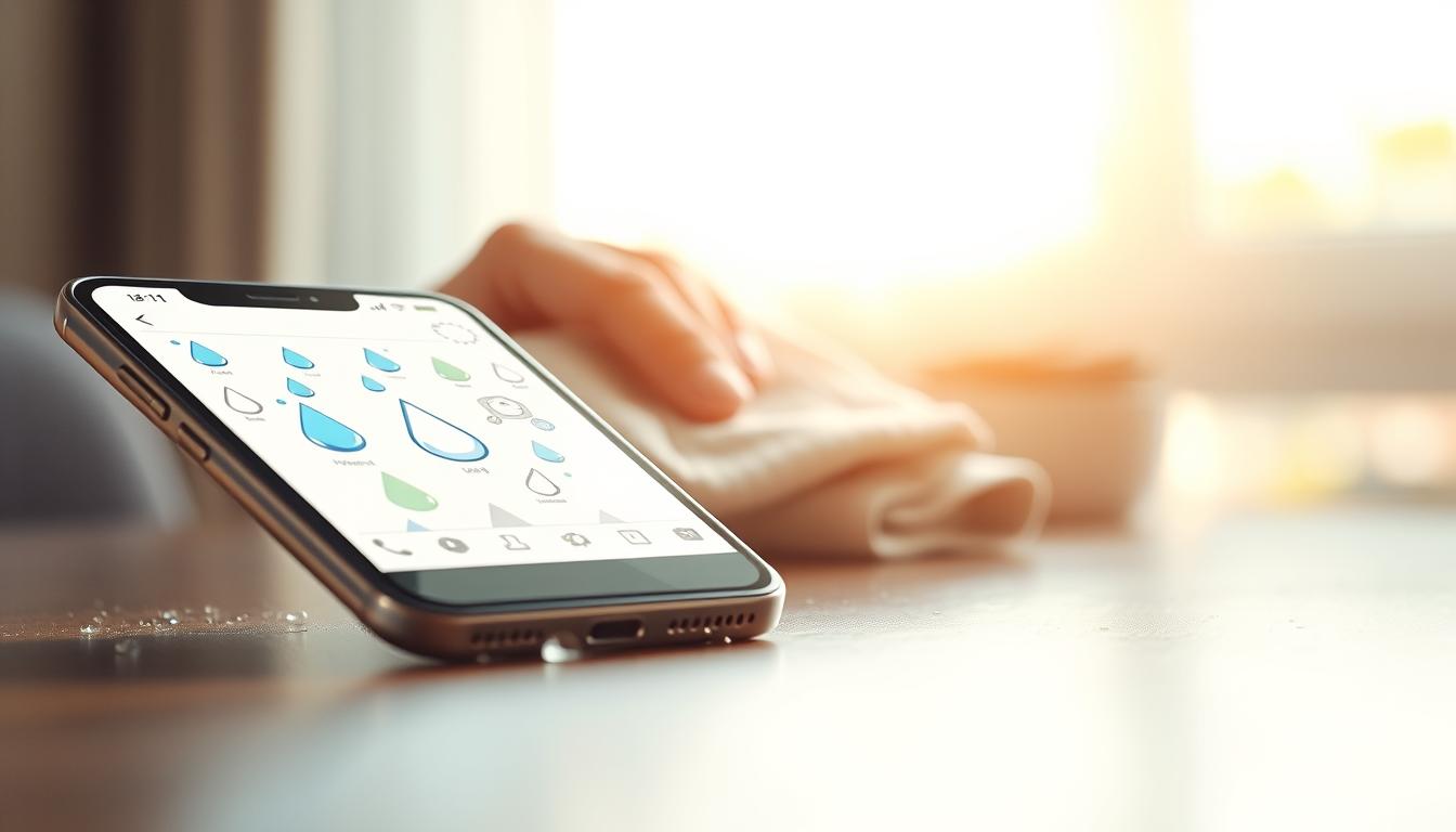 Aplicativo que remove Água e sujeiras do Celular