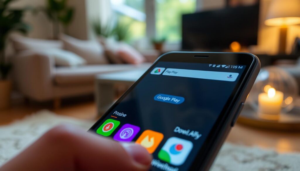 baixando apps google play