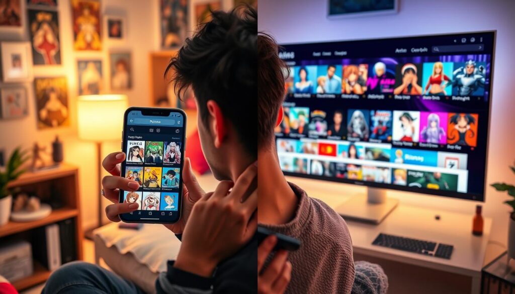 comparativo apps sites anime