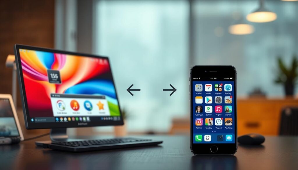 software recuperação vs aplicativo mobile