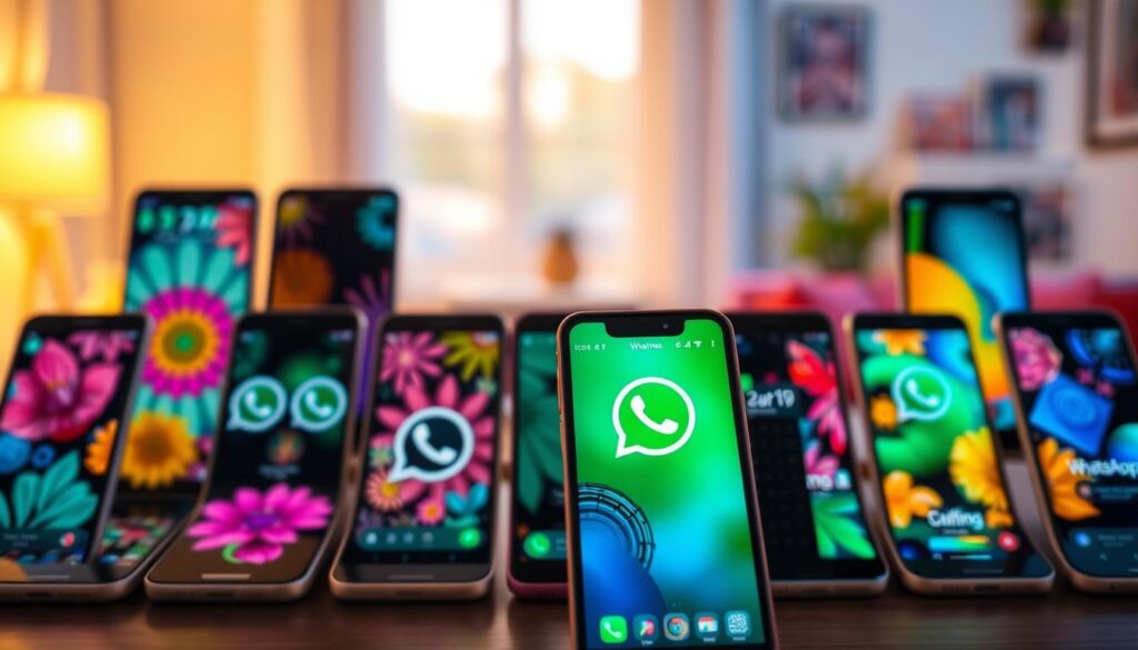 temas whatsapp colorido