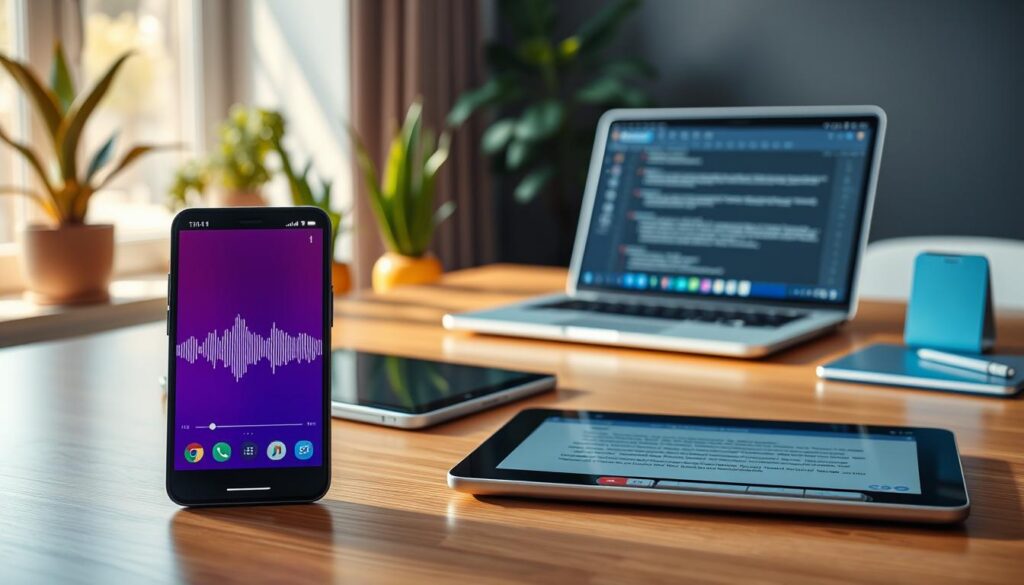 aplicativos de transcrição para iOS e Android