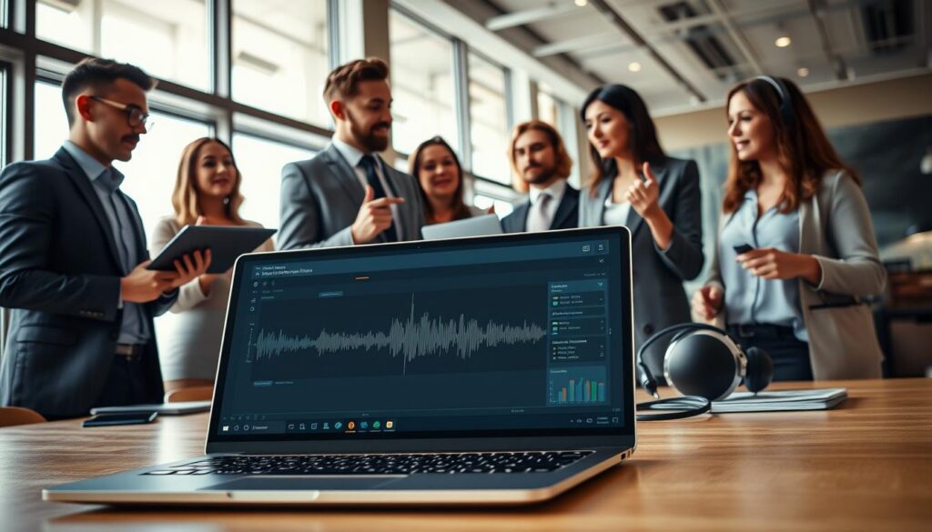 integração fluxo trabalho transcrição