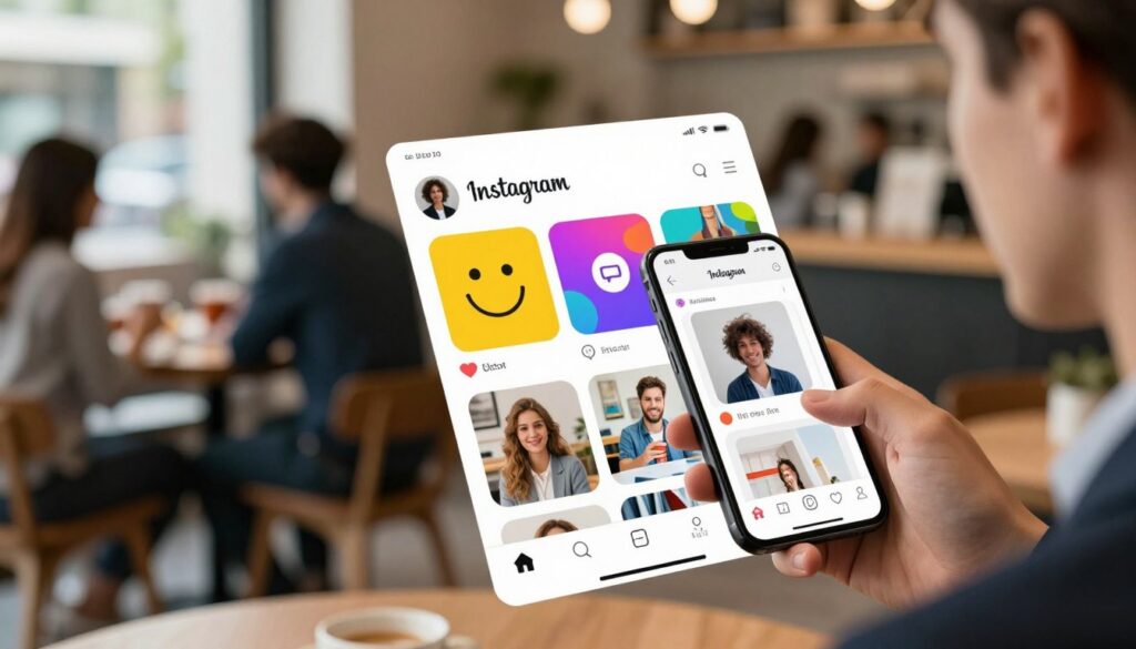 interface e funcionalidades do Instagram interface e funcionalidades do Instagram