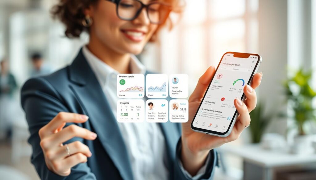 interface intuitiva e experiência do usuário em apps de saúde