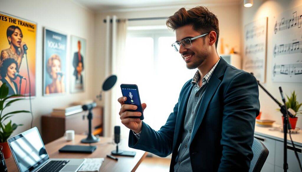 melhorando performance vocal com apps