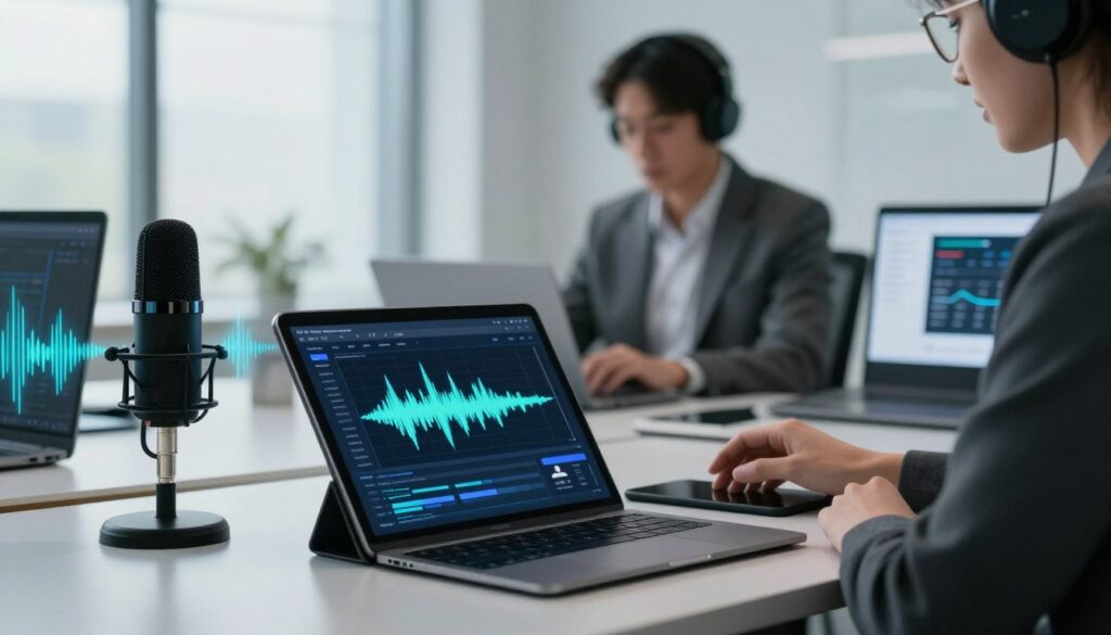 recursos avançados de áudio para texto