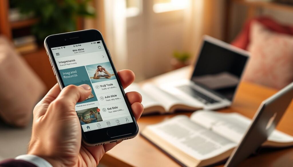 recursos bíblia integrados aplicativo