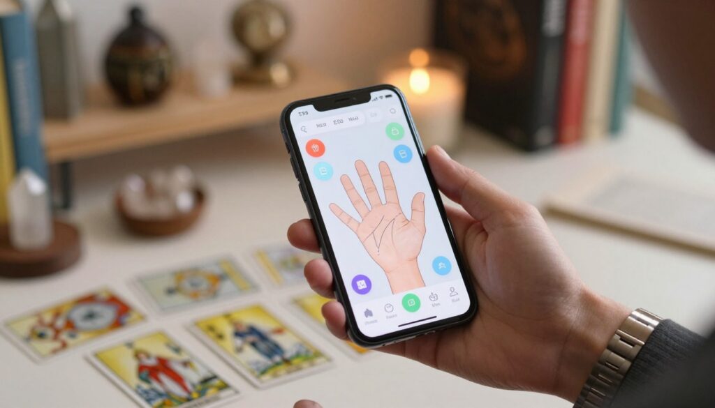 recursos de aplicativo de quiromancia