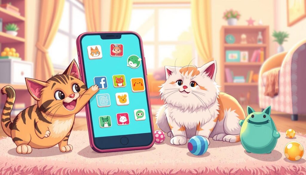 recursos divertidos aplicativo gatos