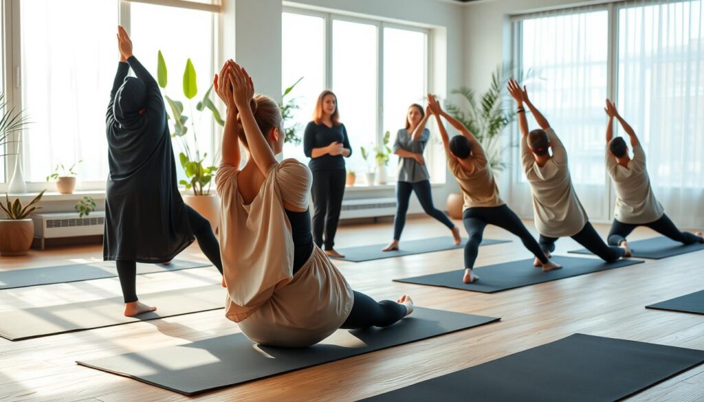 rotinas de alongamento