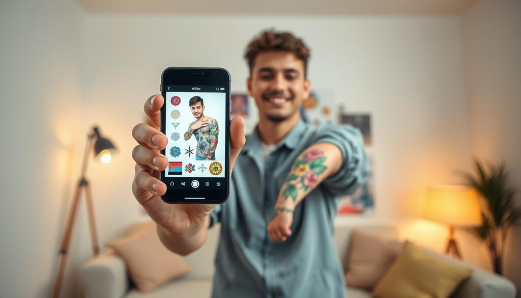 Como testar tatuagens no seu corpo usando aplicativos