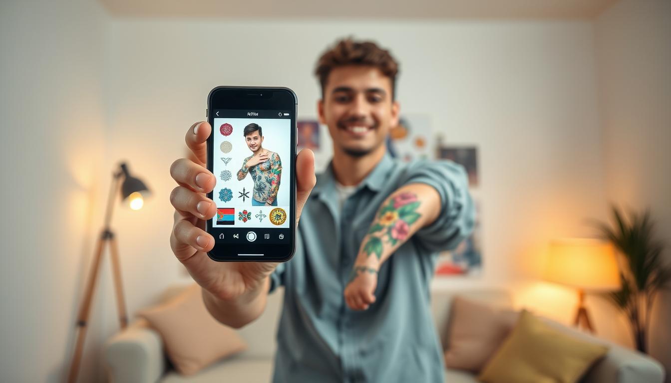 Como testar tatuagens no seu corpo usando aplicativos