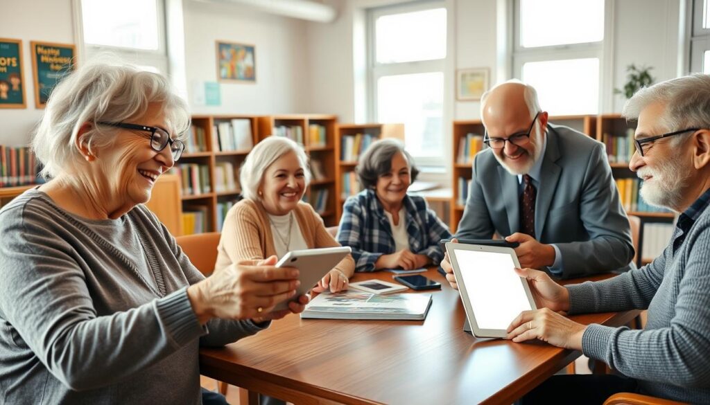 Histórias reais de alfabetização na terceira idade com aplicativos