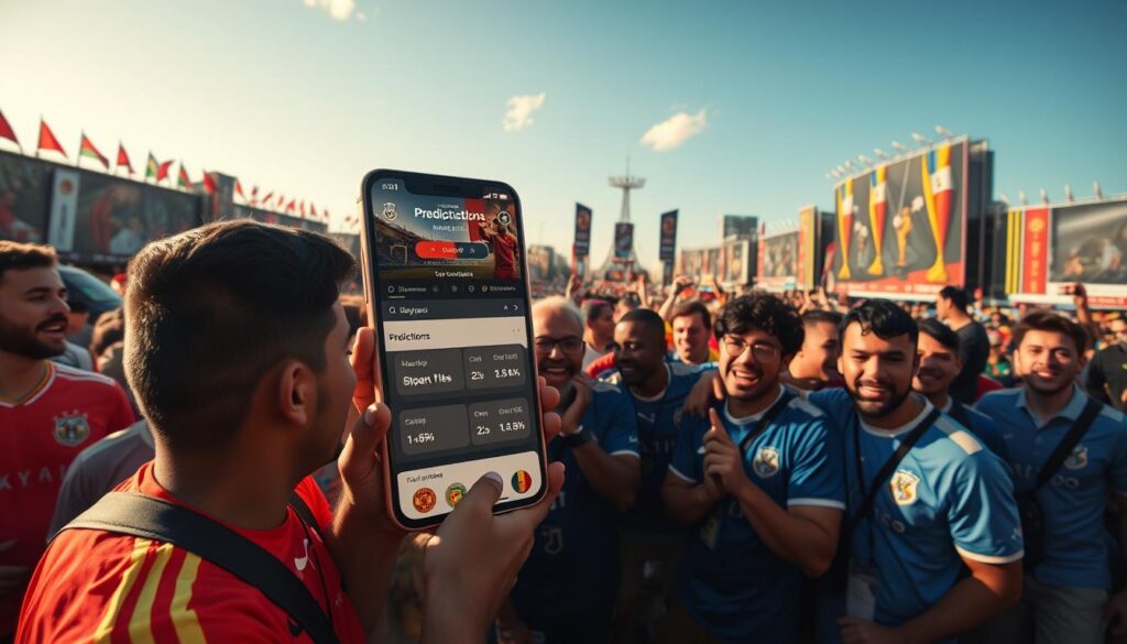 Previsões para a Copa: acompanhe ao vivo no app.