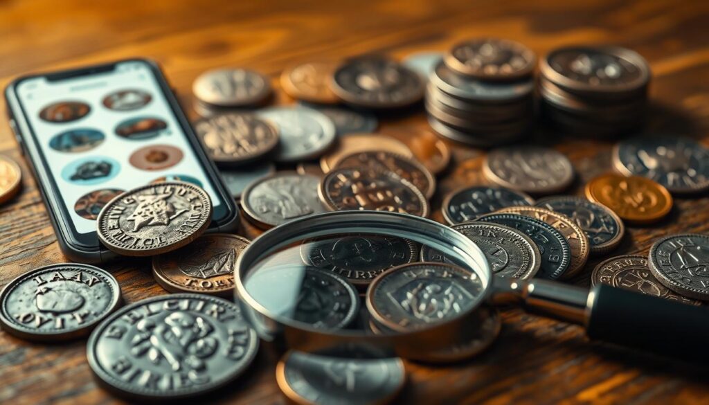 identificação valor moedas antigas