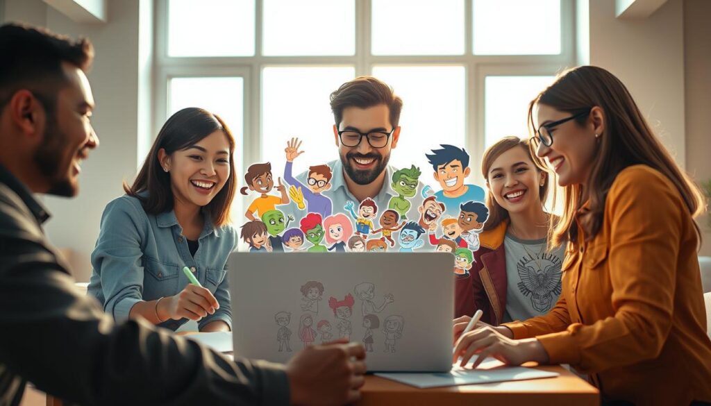 criar desenhos animados com Renderforest