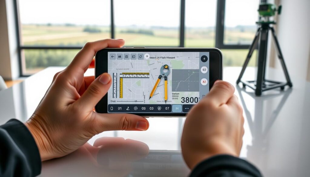 Recursos e funcionalidades dos apps de medição